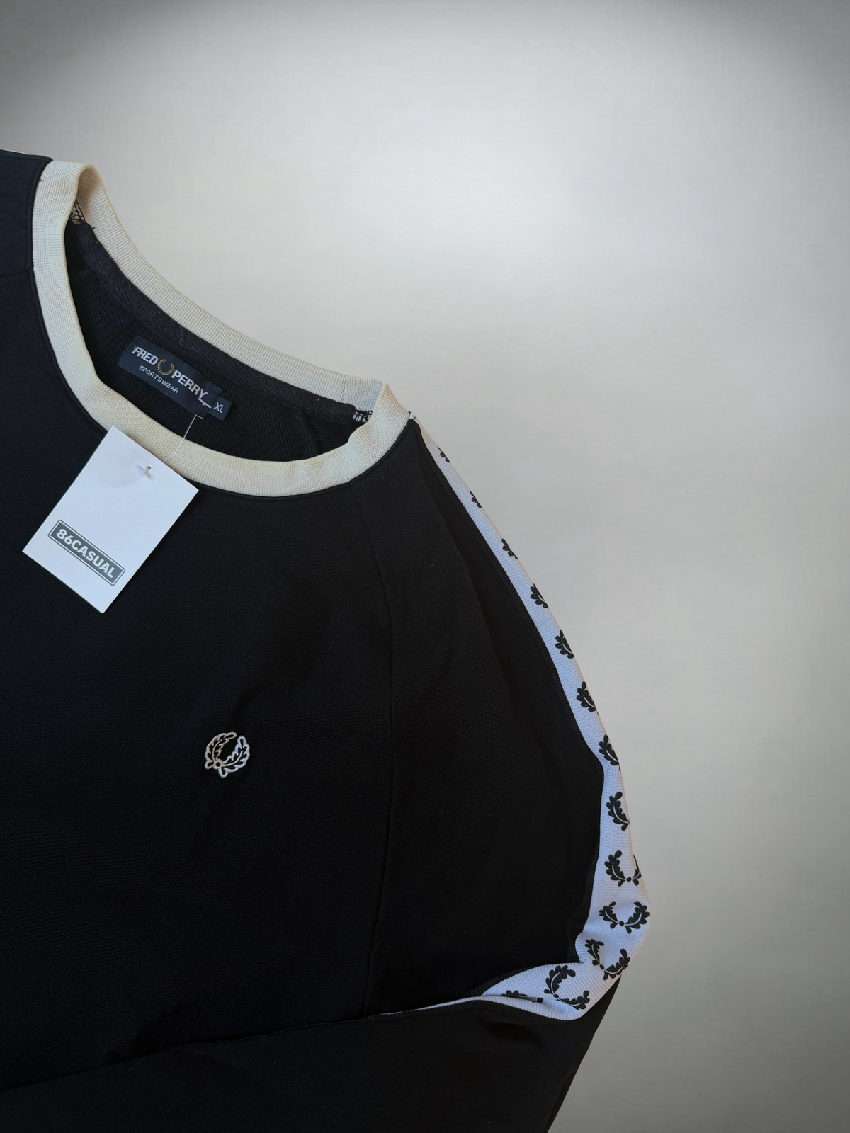 Vintage Fred Perry Taped Sweater (XL)