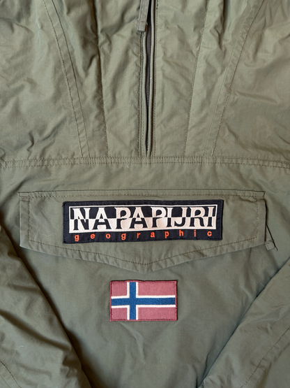 Vintage Napapijri Jacke Windbreaker gefüttert (M)