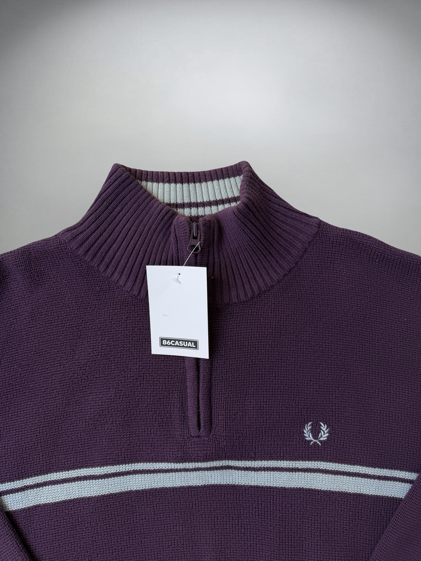 Vintage Fred Perry Sweater lila (L-XL)